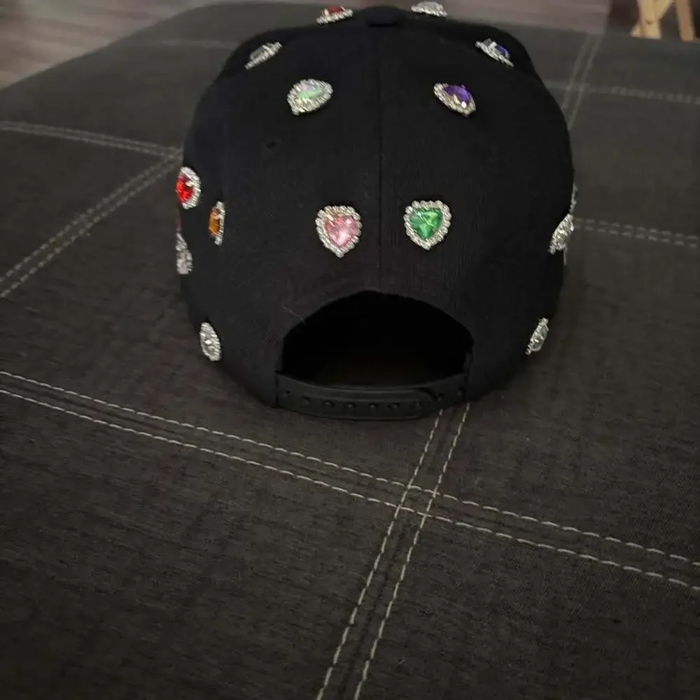Dismissed Toxicity Snapback Hat with Rhinestones